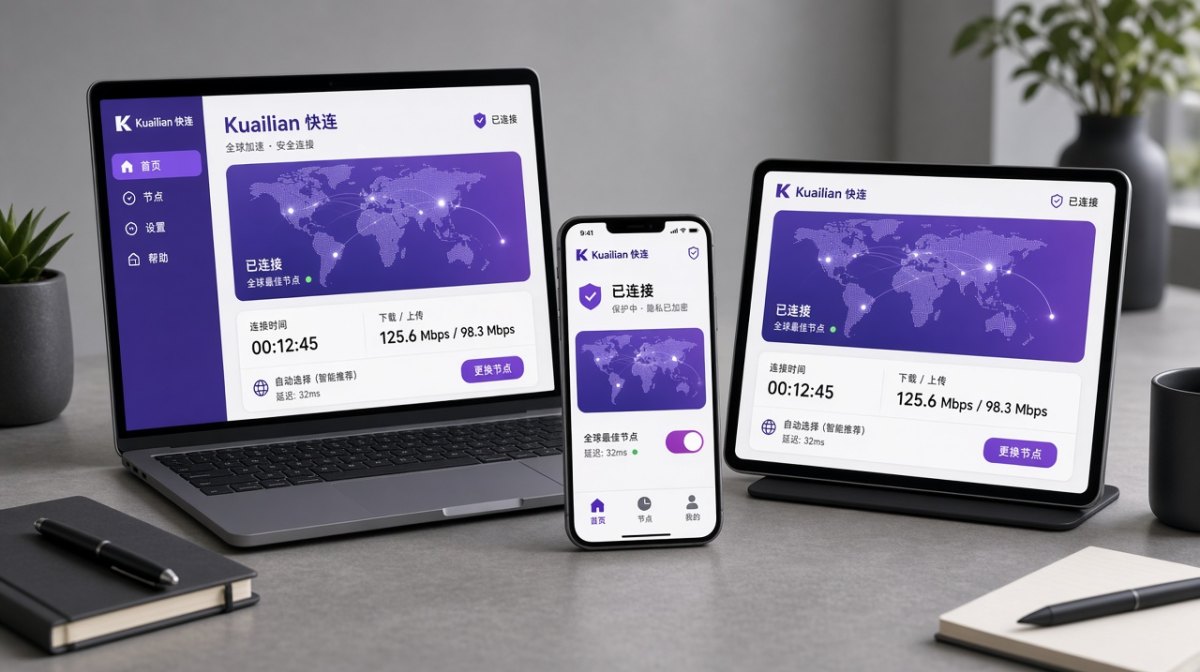 快连 加速资讯首页主视觉（场景配图）